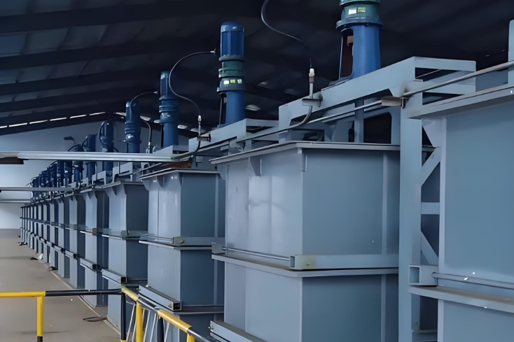 Copper extraction tank